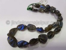 Labradorite Or Spectrolite Smooth Irregular Nugget Beads